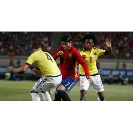 "MORATA" Spain vs Colombia 07-06-2017 match worn shirt