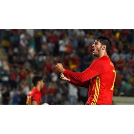 "MORATA" Spain vs Colombia 07-06-2017 match worn shirt