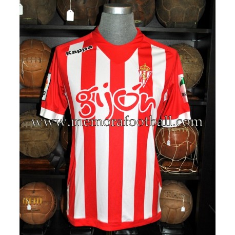 Sporting de Gijón nº28 2012-13 pre-season match worn shirt
