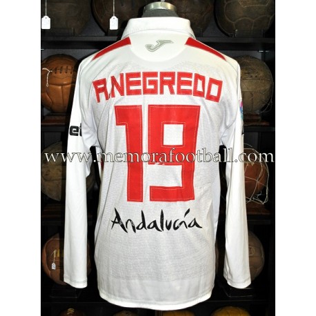 Maillot Matchworn Sevilla FC Joma 2007-08 ( Home) Lfp 14 Escudé Julien Taille L