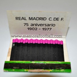 Caja de cerillas del 75 Aniversario Real Madrid CF 1902-1972 