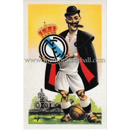 Antigua postal humorística del Real Madrid CF Antigua postal humorística del Real Madrid CF