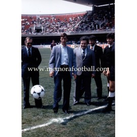 "JOHAN CRUYFF" FC Barcelona 1980s fotografía de gran tamaño