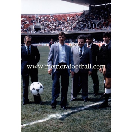 "JOHAN CRUYFF" FC Barcelona 1980s fotografía de gran tamaño
