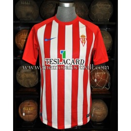 "ALEX BERGANTIÑOS" Sporting de Gijón 13-01-2018 vs Sporting de Gijón match worn shirt