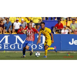 "ALEX BERGANTIÑOS" Sporting de Gijón 13-01-2018 vs Sporting de Gijón match worn shirt