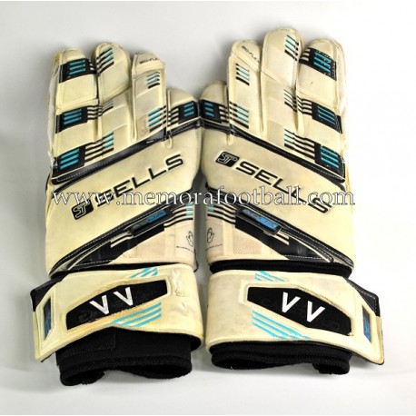 Guantes originales de "VÍCTOR VALDÉS" 2014-15 Manchester United 