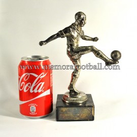 A spelter figure of a footballer c.1950 