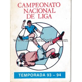 Spanish League 1ª, 2ª y 3ª Division 1993-1994 football calendar