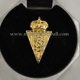 Real Sporting de Gijón "Veterans" gold badge, 1990s