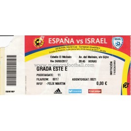 España vs Israel (24-03-2017) clasificación Copa del Mundo 2018 