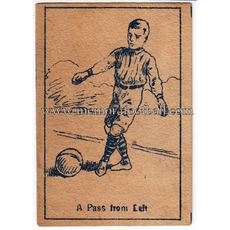 Popular Footballers cigarette card titled "A Pass From Left"