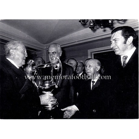 Santiago Bernabeu, Agustí Montal and General Francisco Franco