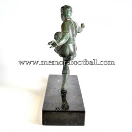 A spelter figure of a footballer c.1950 France