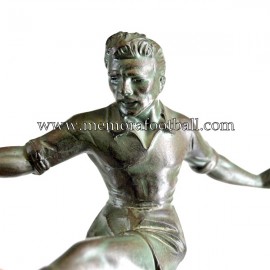 A spelter figure of a footballer c.1950 France