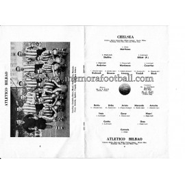 Programa del partido Chelsea v Atlético de Bilbao 02-12-1959