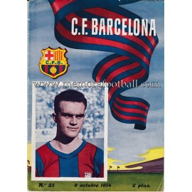 CF Barcelona vs Atlético de Madrid 09-10-1954 Official programme