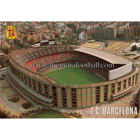 Camp Nou Stadium (FC Barcelona) 1970s postcard