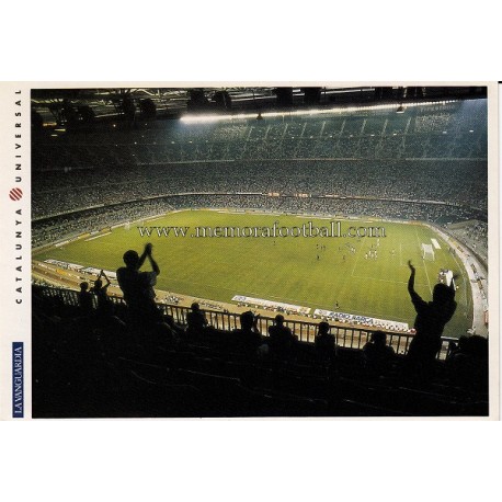 Camp Nou Stadium (FC Barcelona) 1980s postcard