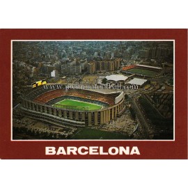 Tarjeta postal del Estadio Nou Camp (FC Barcelona) 1960s﻿ 