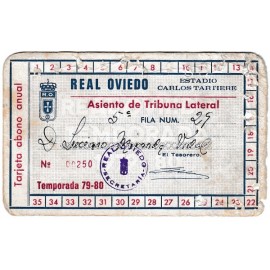 Real Oviedo Annual Membership Card, season 1979-80
