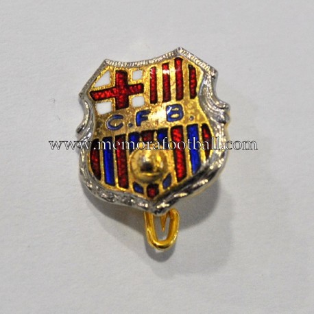 Antigua insignia esmaltada del CF Barcelona (España) c.1960