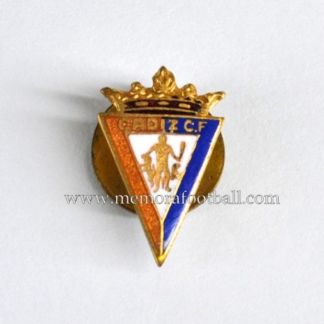 Antigua insignia esmaltada del Cádiz CF (España) 