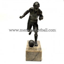 A spelter figure of a footballer 1920s Germany