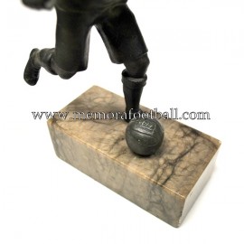 A spelter figure of a footballer 1920s Germany