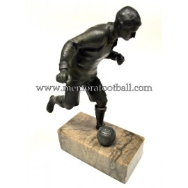 A spelter figure of a footballer 1920s Germany