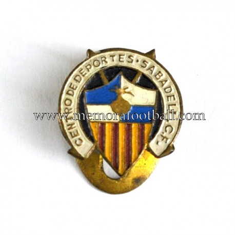 Old C.D. Sabadell (Spain) enameled badge 
