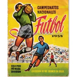 "Campeonatos Nacionales Futbol" 1958 sticker album