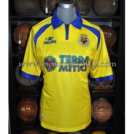 "QUIQUE ÁLVAREZ" Villareal CF LFP 2000-01 match worn shirt