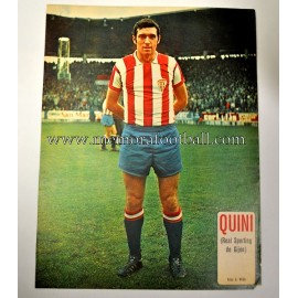 Cartel de "QUINI" Real Sporting de Gijón 1973-74