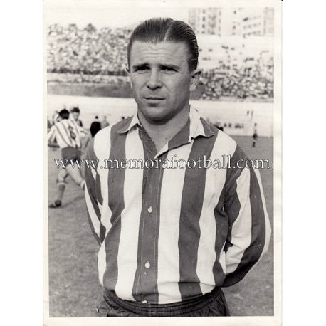 "FERENC PUSKAS" Atlético de Madrid vs Botafogo 26-06-1959 original photograph