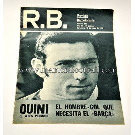 Revista Barcelonista 18-05-1976 "QUINI"