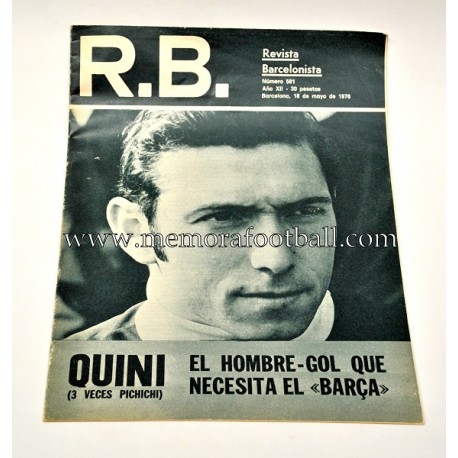 Revista Barcelonista 18-05-1976 "QUINI"