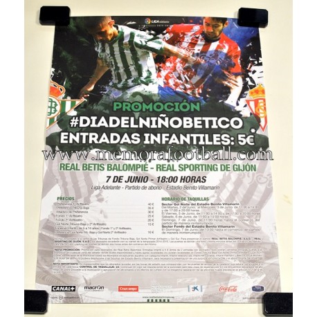 Real Betis vs Sporting de Gijón 07/06/2015 match poster