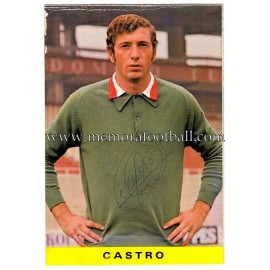 "CASTRO" Sporting de Gijón 1972 signed postcard