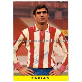 "FABIÁN" Sporting de Gijón 1972 signed postcard
