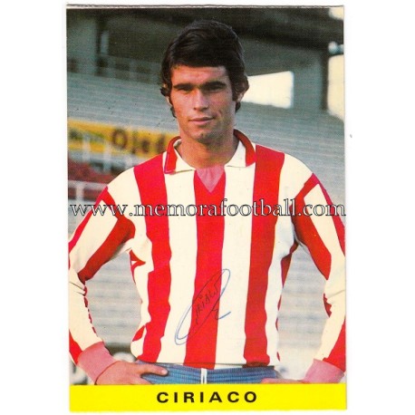 Tarjeta postal firmada de "Tarjeta postal firmada de "CIRIACO" Sporting de Gijón 1972