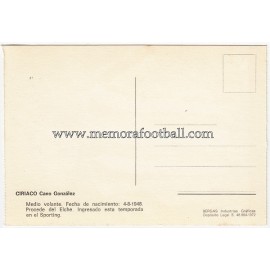 Tarjeta postal firmada de "Tarjeta postal firmada de "CIRIACO" Sporting de Gijón 1972