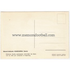 "ECHEVARRÍA" Sporting de Gijón 1972 signed postcard