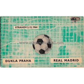 Dukla Prague v Real Madrid (European Cup) 1964/65 programme