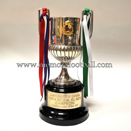 FC BARCELONA Spanish FA Cup silver trophy 1996-97