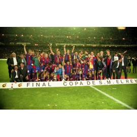 FC BARCELONA Spanish FA Cup silver trophy 1996-97