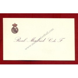 Real Madrid CF visiting card 1950-1960