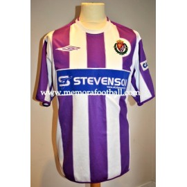 "TOTE" Real Valladolid nº20 LFP 2004/2005 home match worn shirt 