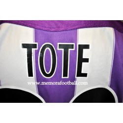 "TOTE" Real Valladolid nº20 LFP 2004/2005 home match worn shirt 