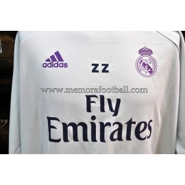 ZINEDINE ZIDANE Real Madrid LFP 2016-17 training sweat top worn